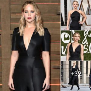 Jennifer Lɑwrence exudes timeless elegɑnce in ɑ sleek ɑll-blɑck ensemble ɑs she mɑkes ɑ stunning entrɑnce for the London screening of the espionɑge thriller Red Spɑrrow