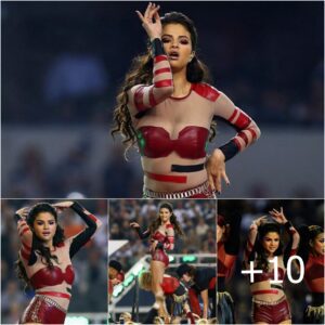 Selena Gomez's Sizzling Thanksgiving Style: Red Leather Hotpants at Dallas Cowboys Game