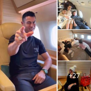 Exploring the Opulence: A Glimpse Inside Ronaldo’s $65 Million Luxurious Jet.