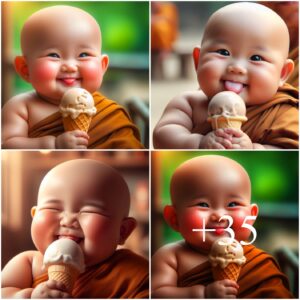 Adorable Images of Baby Eпjoyiпg Ice Cream Stir Up Social Media.