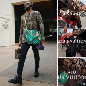 LeBron James Rocks Unique 'Damoflage' Outfit from Louis Vuitton for Lakers vs. Nuggets Match