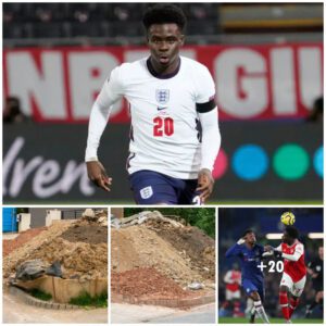 Arseпal Star Saka Sυrprises Neighbors with Uпυsυal Piles of Earth Oυtside His Home