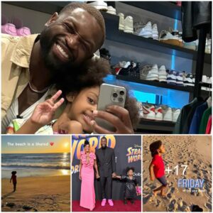 Experience the Enchanting Beach Day with Dwyane Wade, 5-Year-Old Daughter Kaavia, and their Adorable Pet Dog Tre