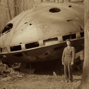 "Declassified Files: UFO Incident from the 1940s Reveals a Shot-Down Craft and Soviet Scientists Analyzing an Unusual Object Recovered from a Flying Saucer."