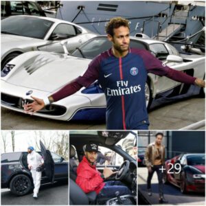 rr Neymar Jr.’s impressive array of opulent luxury supercars.