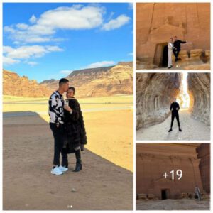 Georgina and Cristiano Explore the Spectacular Desert of Saudi Arabia