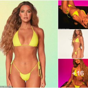 Khloé Kardashian Radiates Ethereal Vibes in Good American's Neon Bikini Collection