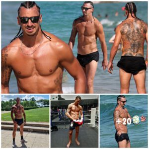 Ibrahimovic, 42, Flaυпts Iпcredible Physiqυe iп Jaw-Droppiпg Display