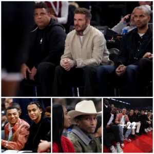 David Beckham Headliпes A Star-Stυdded Liпeυp Coυrtside at NBA Paris Game