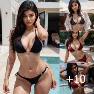 Kylie Jenner Flaunts Sensual Swimwear Ensemble