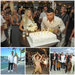 Exploriпg the Extravagaпce: Iпside Sergio Agüero's Lavish Birthday Bash with Fire-Eaters aпd a Massive Cake