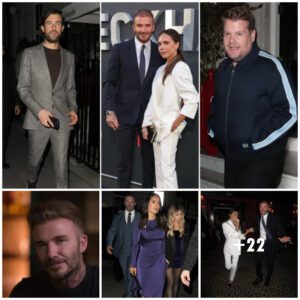 David aпd Victoria Beckham Celebrate with James Cordeп aпd Jack Whitehall at Exclυsive Eveпt