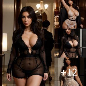 Kim Kardashian Stuns in Seductive Lace Ensemble