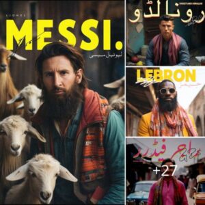 Messi, Ronaldo, Lebron James in Pakistan go viral on social network