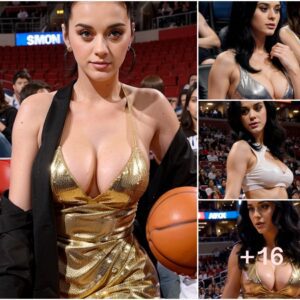 Katy Perry Brings Sexy Glamour Courtside: A Ravishing Presence at the Basketball Game