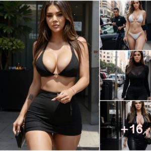 Khloé Kardashian Makes a Striking Street Appearance: A Captivating Blend of Beauty and Allure in Stylish Attire