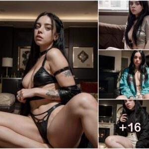 "Billie Eilish Glimmers with Beauty and Allure in Stunning Living Room Photoshoot