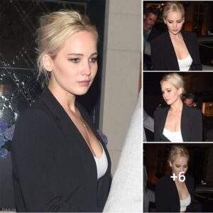 London Night Out: Jennifer Lawrence Stuns in Sheer Skirt and Plunging Crop Top, Flaunting Toned Waist and Cleavage