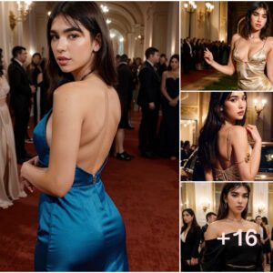 Dua Lipa: A Stunning Display of Beauty and Allure Amidst the Splendor of a Royal Gala Affair