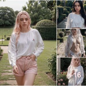 Billie Eilish Embraces Tranquility: A Stroll Through Rose Gardens on a Blissful Retreat