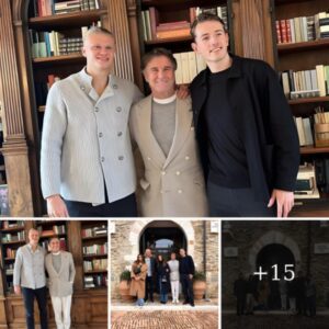 Man City's Erling Haaland's Fashionable Meeting in Italy: A Stylish Encounter with Master Brunello Cucinelli, the Maestro of Elevated Fashion.