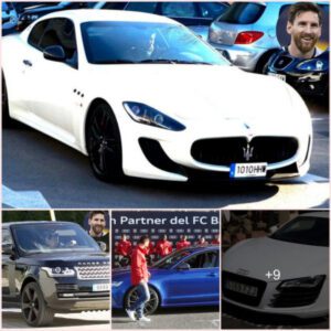 Zooming In on Luxury: Lionel Messi's 'Huge' 2023 Golden Ball-Winning Car Collection Revealed in Close-Up