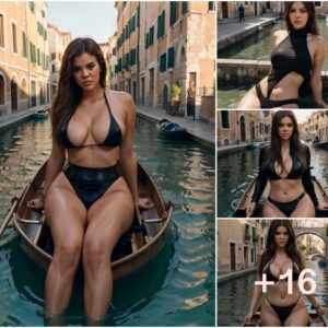 Khloé Kardashian: A Riveting Sojourn, Paddling Through the Canals of Italy