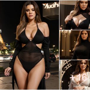 Title: Khloé Kardashian Radiates Beauty and Allure at the Eiffel Tower