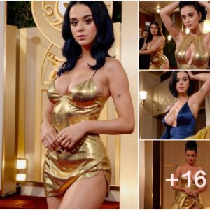 Katy Perry Mesmerizes in Radiant Beauty and Sensual Elegance at the Golden Globe Awards Ceremony