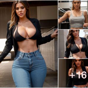 Khloé Kardashian Dazzles in Jaw-Dropping Jeans Ensemble, Flaunting a Sizzling Figure with Unmatched Sexiness