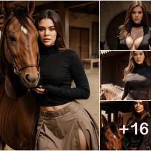 Khloé Kardashian Mesmerizes in a Stunning Horseback Photoshoot: Beauty and Elegance Unveiled