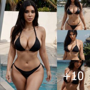 Curves and Confidence: Kim Kardashian Stuns in a Sizzling Bikini Collection