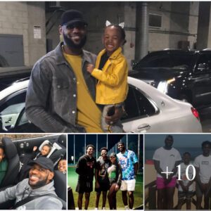 LeBron and Savannah James: A Loving Family, Sharing Joy and Devotion with Their Three Children and Fans.