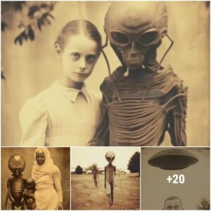 Was taken aback, leaving spectators perplexed, when images of a family taken with aliens 1,000 years ago were made public.