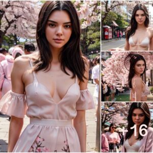 Kendall Jenner Dazzles in Cherry Blossom Festival: A Captivating Beauty