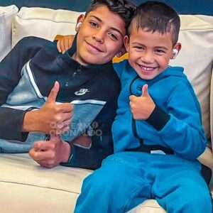 Cristiano Jr. and his brother Mateo ❤️