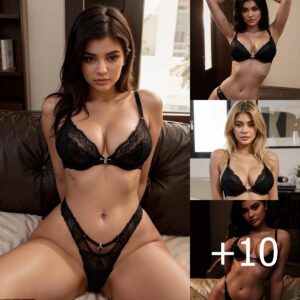 Spellbinding Charm: Kylie Jenner's Seductive Lingerie Photos Illuminate Her Sexy Appeal