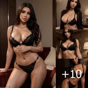 Seduction Personified: Kim Kardashian's Alluring Lingerie Shots Showcase Her Sexy Charm