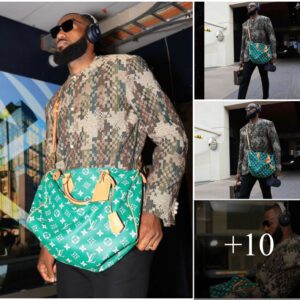 LeBron James Sets the Style Bar High: Making a Fashion Statement with a $28K Look on Opening Night.