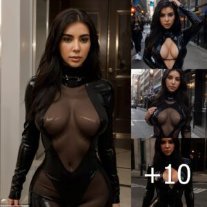 Unapologetically the Protagonist: Kim Kardashian Stuns in a Sexy See-Through Catsuit, Embracing Her Individuality