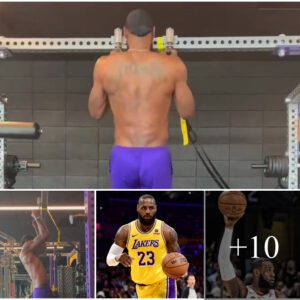 LeBron James Breaks the Internet: Unleashing Superhuman Strength in Jaw-Dropping Workout.