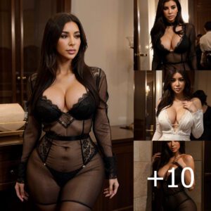 Sensual Sophistication: Kim Kardashian Dazzles in Lace Attire