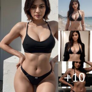 Controversial Captures: Kylie Jenner Responds to Waist Editing Accusations in Provocative Bikini Shots