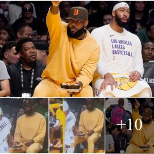 LeBron James Turns Preseason NBA Game into Unconventional Indoor Picnic, Delighting Fans with Sneaky Benchside Feast.