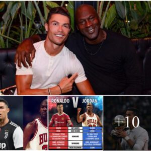 When Legends Collide: Ronaldo and Michael Jordan's Epic Selfie Sets the Internet Ablaze.