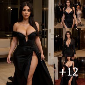 Effortless Glamour: Kim Kardashian Dazzles in Daring Attire, Embracing Bold Elegance with Radiant Beauty