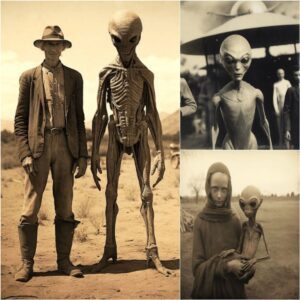 Cowboy Encounters Aliens in North America: Captivating Photo Revealed.