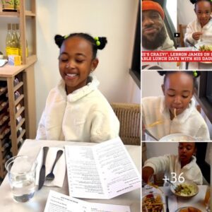 Lunchtime Delight with LeBron and Daughter: Joyful Moments Shared