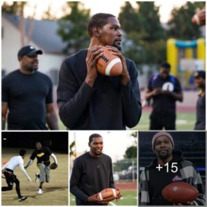 Kevin Durant and LeBron James Face Off in Flag Football: A Friendly Yet Competitive Duel