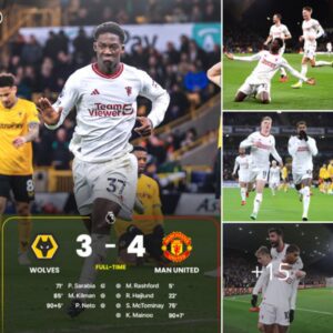 Wolves 3-4 Man United: Kobbie Mainoo was compared to Lionel Messi after the 18-year-old scored a stunning goal in the 90+7 minute to seal a 4-3 win for the Red Devils over Wolves with Marcus Rashford scoring within five minutes of his return